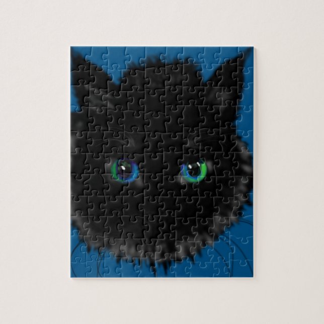 Puzzle de chat noir (Vertical)