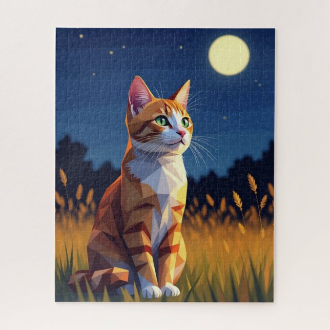 Puzzle de chat regardant l'IA (Vertical)