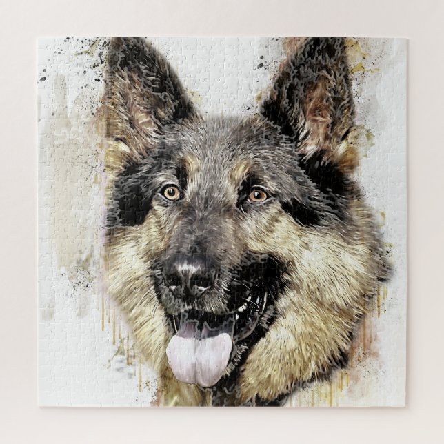 Puzzle de chien berger allemand (Vertical)