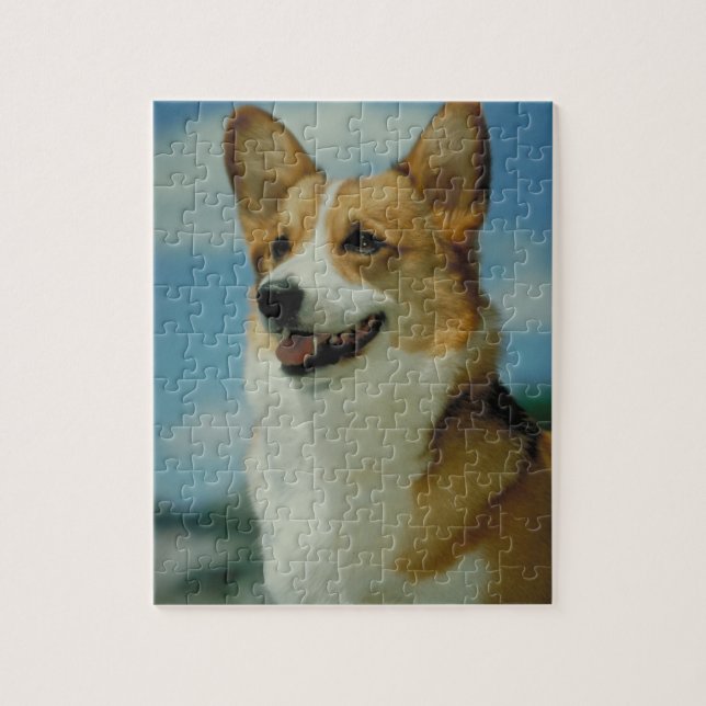 Puzzle de chien de corgi de Gallois (Vertical)