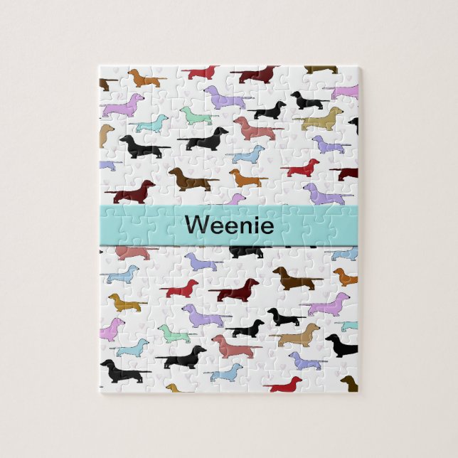 Puzzle de chien de teckel (Vertical)