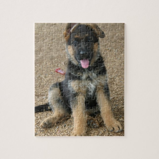 Puzzle de chiot de berger allemand (Vertical)