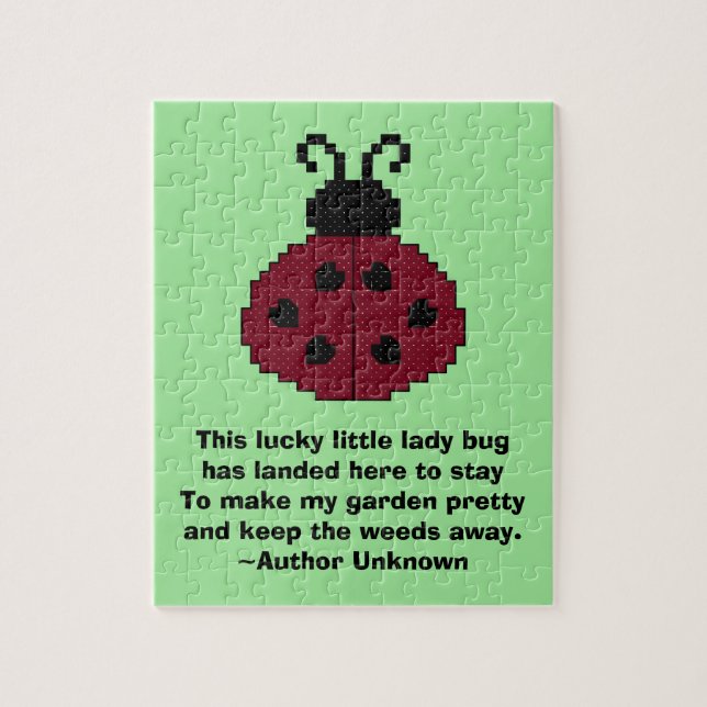 Puzzle de citation de coccinelle (Vertical)