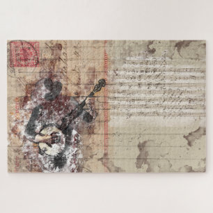 puzzle de collage banjo