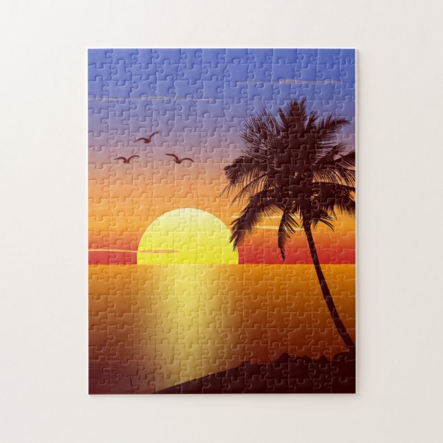 Puzzle de coucher du soleil (Vertical)
