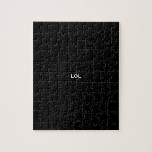 Puzzle de couleur solide de conception de "LOL"