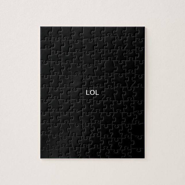 Puzzle de couleur solide de conception de "LOL" (Vertical)