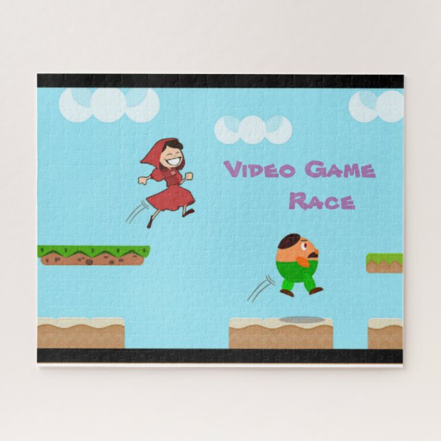 Puzzle de course de jeu vidéo (Horizontal)