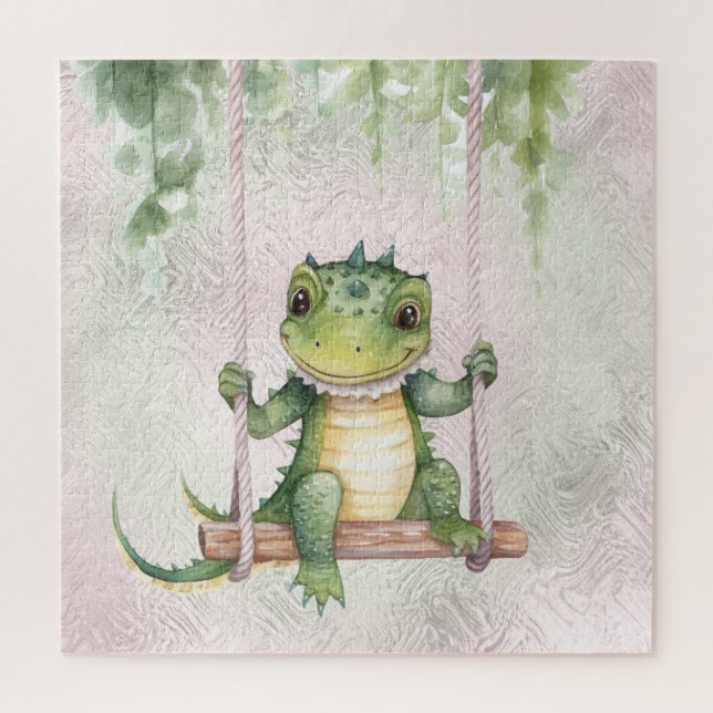 Puzzle de crocodile de bébé (Vertical)