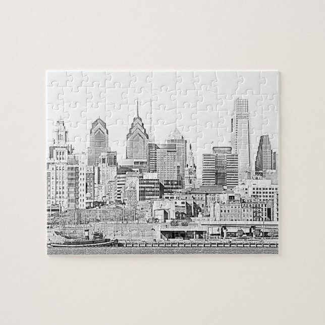 Puzzle de croquis de Philly (Horizontal)