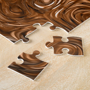 Puzzle "de cuivre" fondu de photo d'impression