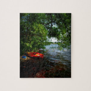 Puzzle de deux kayaks