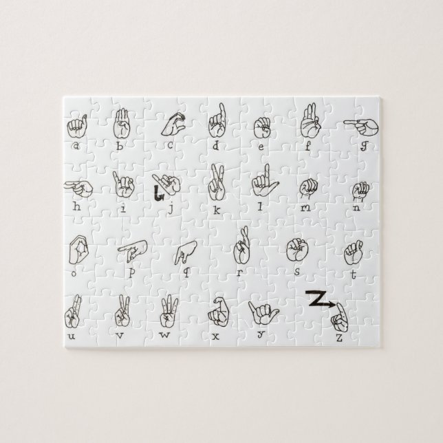 Puzzle de diagramme d'ASL (Horizontal)
