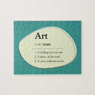 Puzzle de dictionnaire d'art personnalisé