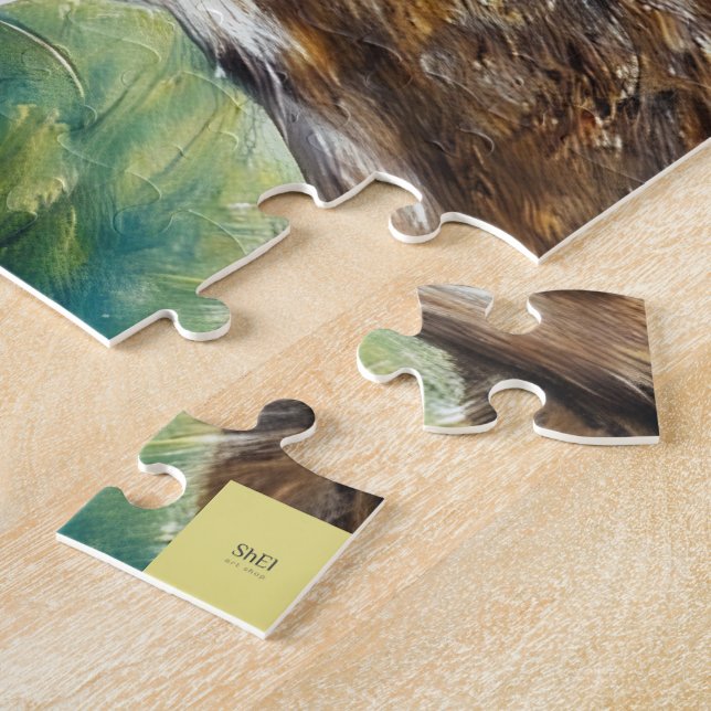 Puzzle de doux rennes (Côté)