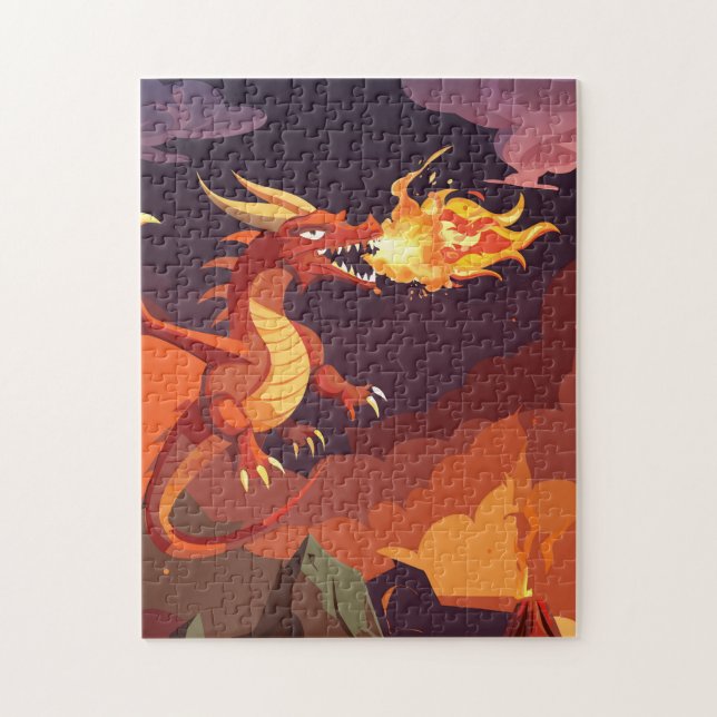 Puzzle de dragon orange (Vertical)