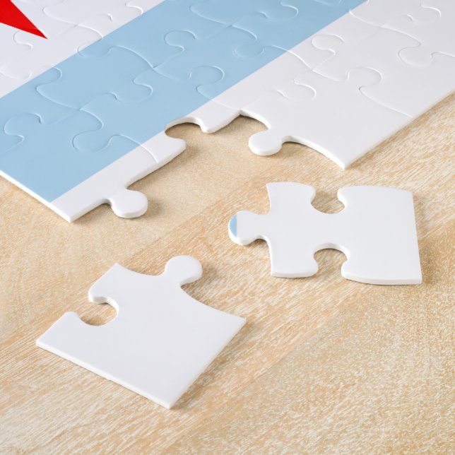 Puzzle de drapeau de Chicago (Côté)