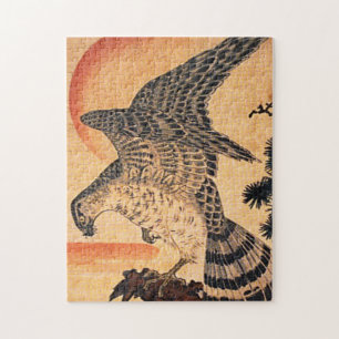 Puzzle de faucon de Kuniyoshi