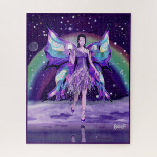 Puzzle de fée de pluie violette