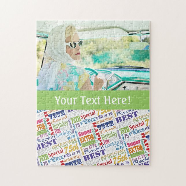 Puzzle De fête d'anniversaire cadeaux uniques et (Vertical)