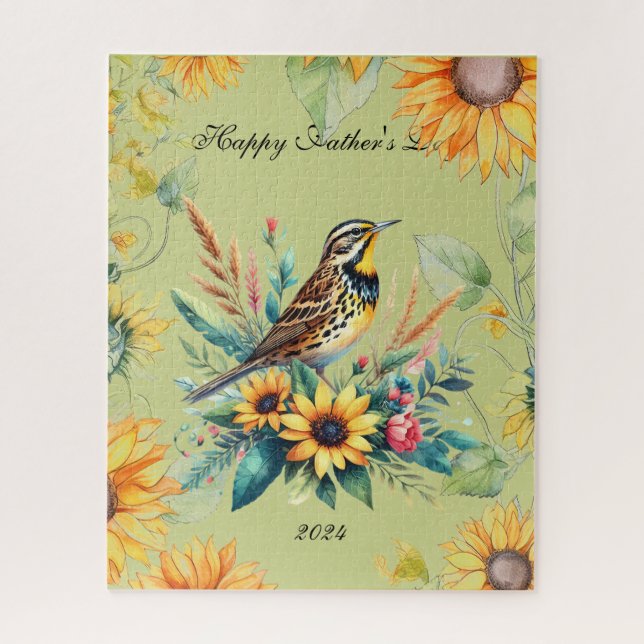 Puzzle de Fête des pères joyeuse de Songbird (Vertical)