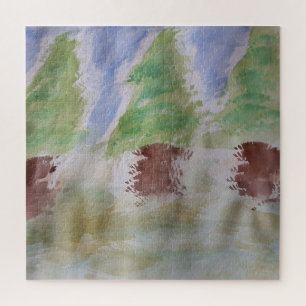 Puzzle de Fir Arbres Abstraits