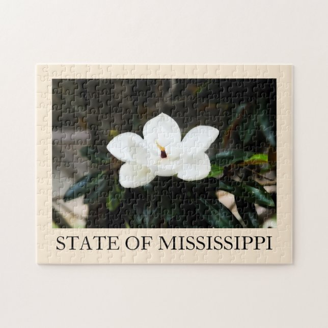 Puzzle de fleur de magnolia du Mississippi (Horizontal)