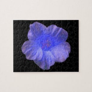 Puzzle de fleurs de Nasturtium bleu