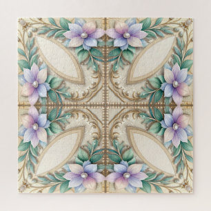 Puzzle de fleurs décoratif