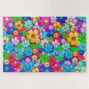 Puzzle de fleurs hippie