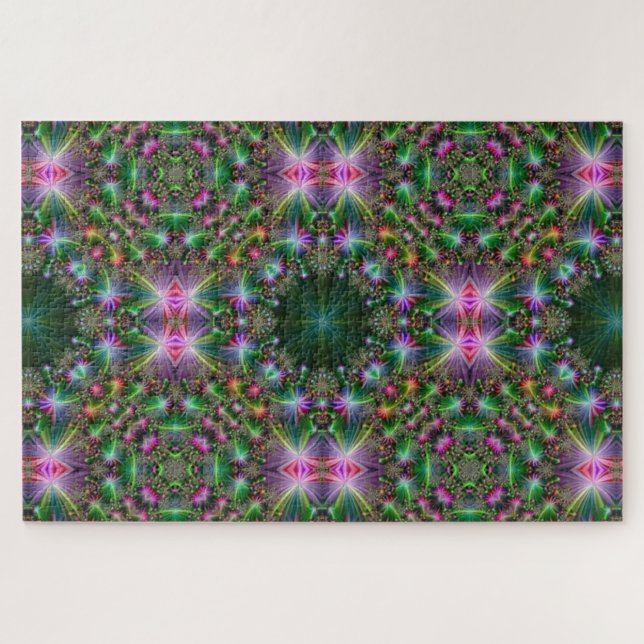 puzzle de fleurs kaléidoscope (Horizontal)