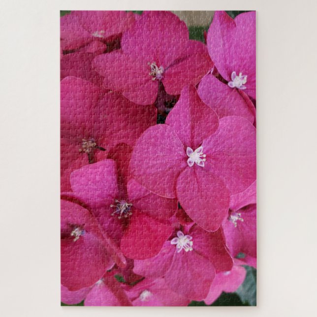 Puzzle de fleurs rose Hydrangea (Vertical)