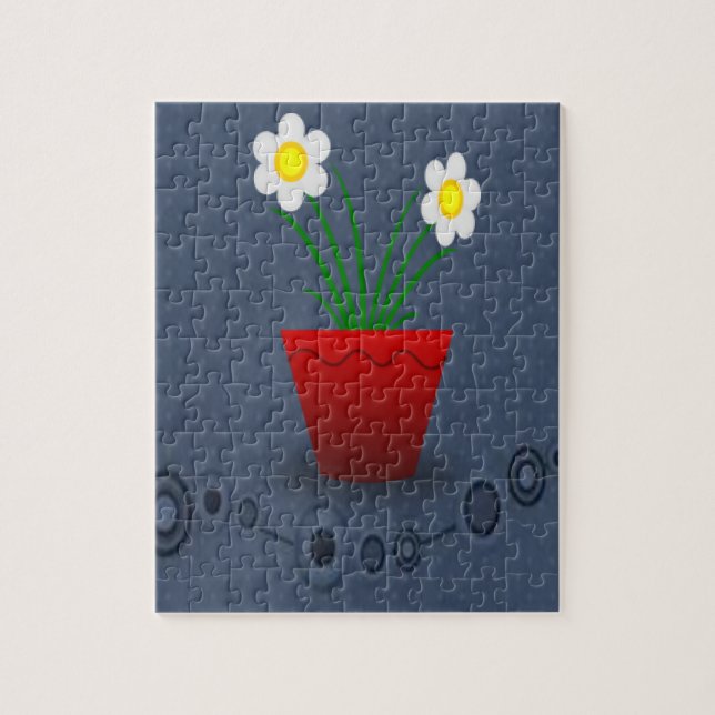 puzzle de fleurs rouges pour tout le monde (Vertical)