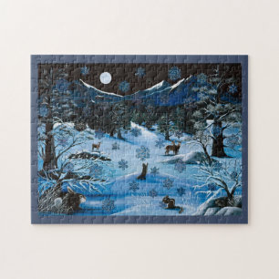 Puzzle de flocon de neige de cascade