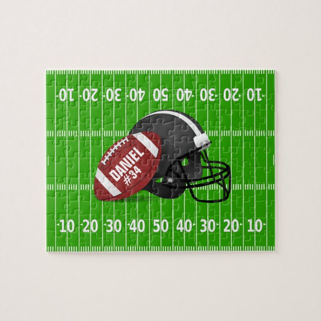 Puzzle de football personnalisé (Horizontal)