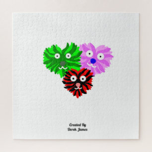Puzzle de Fuzzies cardiaques (50,8 cm x 50,8 cm)
