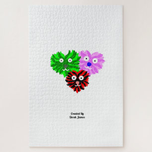 Puzzle de Fuzzies cardiaques (50,8 cm x 76,2 cm)