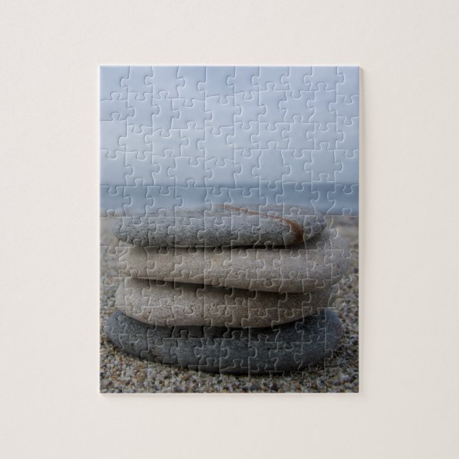 Puzzle de galets de plage (Vertical)