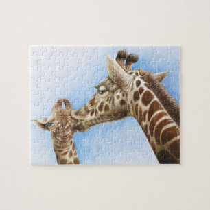 Puzzle de girafe et de veau