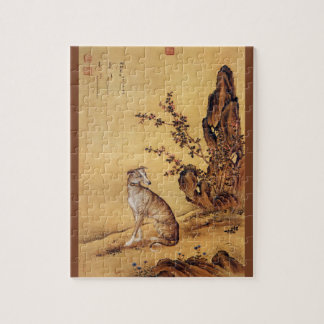 Puzzle ~ de Giuseppe Castiglione de ~ de ~Greyhound de