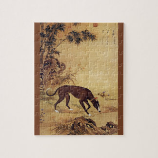 Puzzle ~ de Giuseppe Castiglione de ~ de lévrier de ~ de