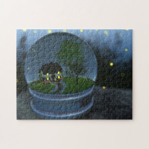 Puzzle de globe de luciole