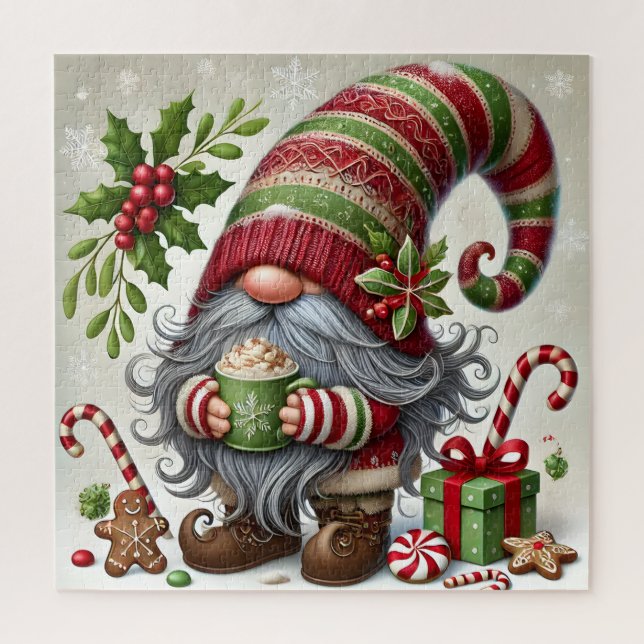 Puzzle de Gnome de Noël (Vertical)