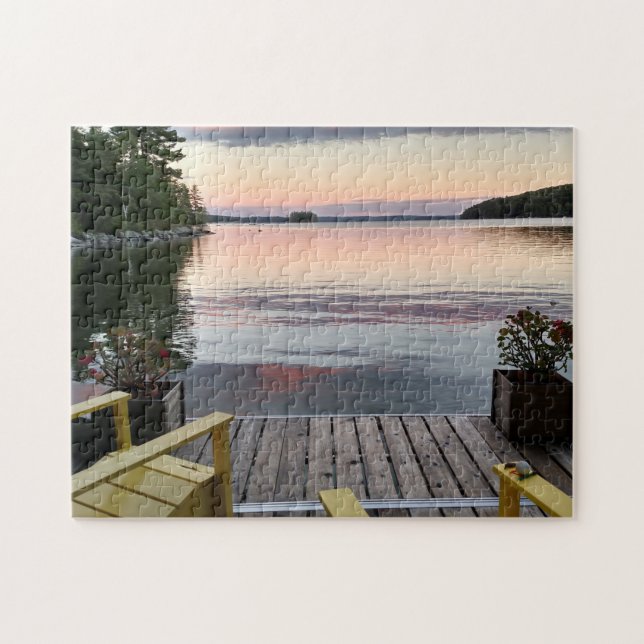 Puzzle de grand étang au Maine (Horizontal)