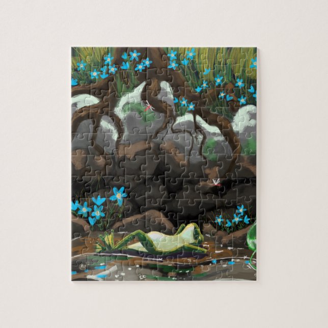 Puzzle de grenouille (Vertical)