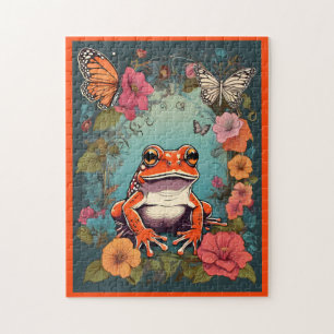 Puzzle de grenouille Cottagecore vintage - Whimsy