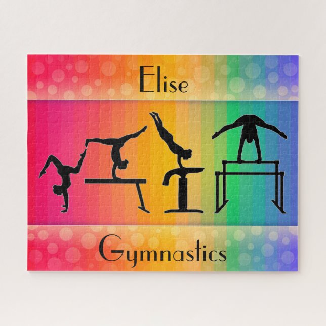 Puzzle de gymnastique - Arc-en-ciel avec événement (Horizontal)