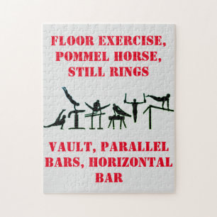 Puzzle de gymnastique pour les garçons!