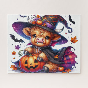 Puzzle de Halloween Highland Cow