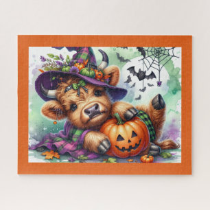 Puzzle de Halloween Highland Cow